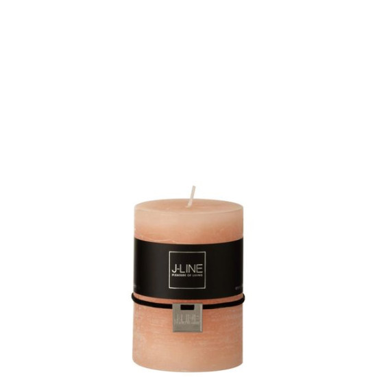 Bougie cyl peche m de J-Line by Jolipa - Déco intérieur dans 🕯️ Bougies et encens