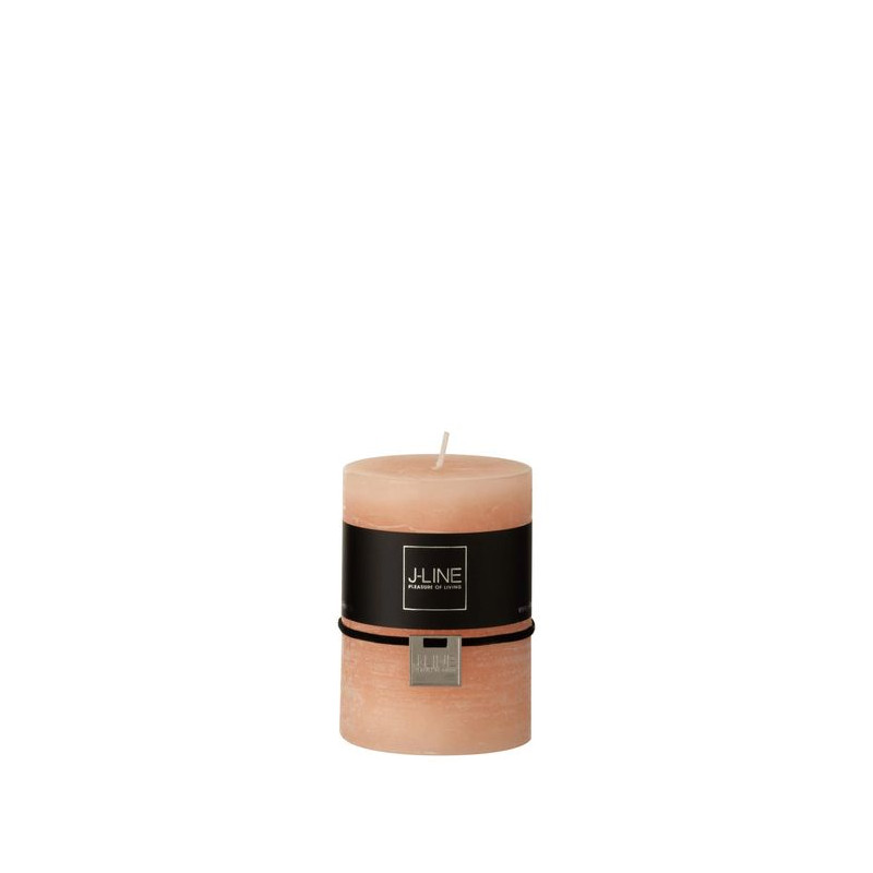 Bougie cyl peche m de J-Line by Jolipa - Déco intérieur dans 🕯️ Bougies et encens
