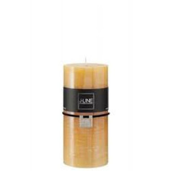 Bougie cyl ocre l de J-Line by Jolipa - Déco intérieur dans 🕯️ Bougies et encens