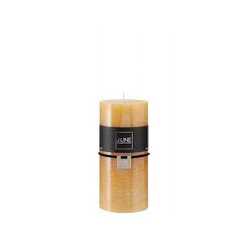 Bougie cyl ocre l de J-Line by Jolipa - Déco intérieur dans 🕯️ Bougies et encens