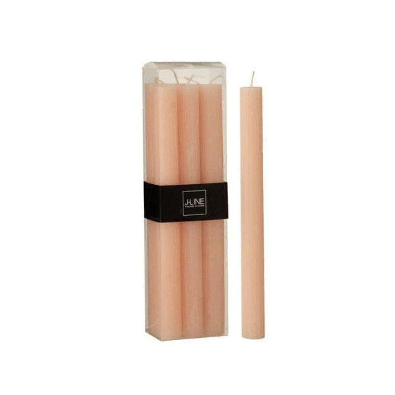 Bte 6 bougie peche de J-Line by Jolipa - Déco intérieur dans 🕯️ Bougies et encens