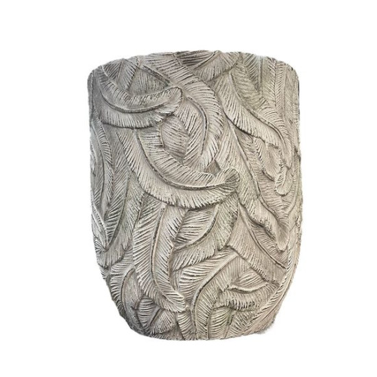 Pot rond jungle gris bronze fibraciment 39 de Jardinerie Bordeaux Libourne Gironde dans Pots et accessoires