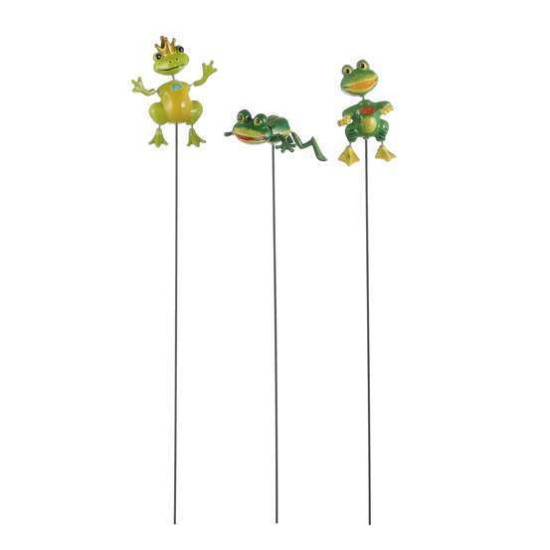 Pique jardin grenouille vert h68 de Edelman - deco maison et noël dans Statue pour le jardin