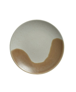 Assiette plate gres d27 blanc mat de Kaemingk - deco de la maison dans 🍽️ Cuisine