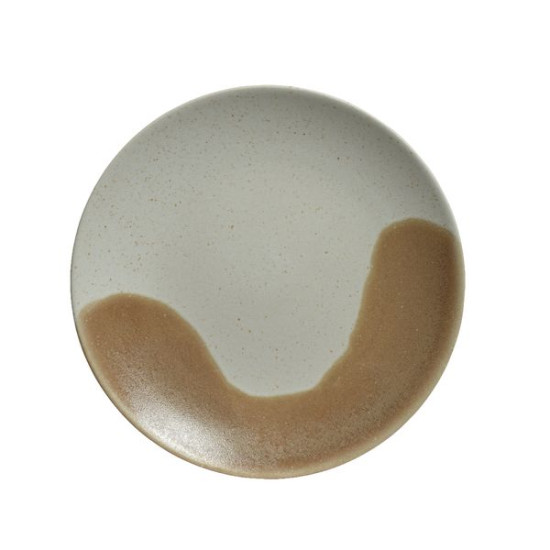 Assiette plate gres d27 blanc mat de Kaemingk - deco de la maison dans 🍽️ Cuisine