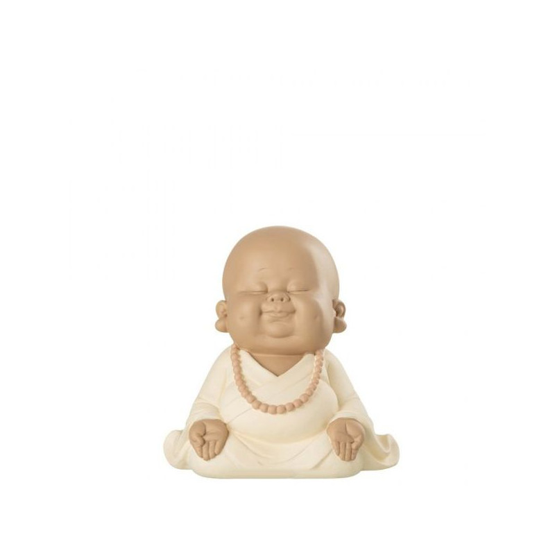 Moine zen poly beige s de J-Line by Jolipa - Déco intérieur dans 🕰️ Autres accessoires de déco