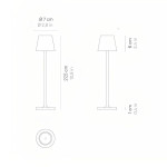 Lampe table micro poldina pro rose de Zafferano dans 🕯️ Bougies et encens