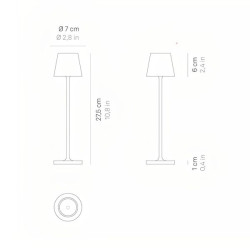 Lampe table micro poldina pro sable de Zafferano dans 🕯️ Bougies et encens