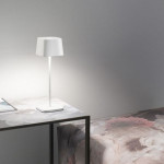 Lampe table ofelia pro blanc mat de Zafferano dans 🕯️ Bougies et encens