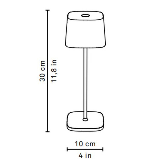 Lampe table ofelia pro anthracite de Zafferano dans 🕯️ Bougies et encens