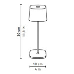 Lampe table ofelia pro anthracite de Zafferano dans 🕯️ Bougies et encens