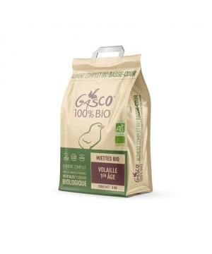Miette volaille 1er age bio 5 kg de Gasco dans Alimentation des poules et animaux de basse cour