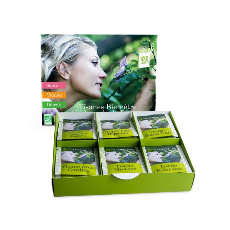 Coffret tisanes hildegarde 70.2g x36 de Aromandise dans 🫖 Thés, tisanes et infusions