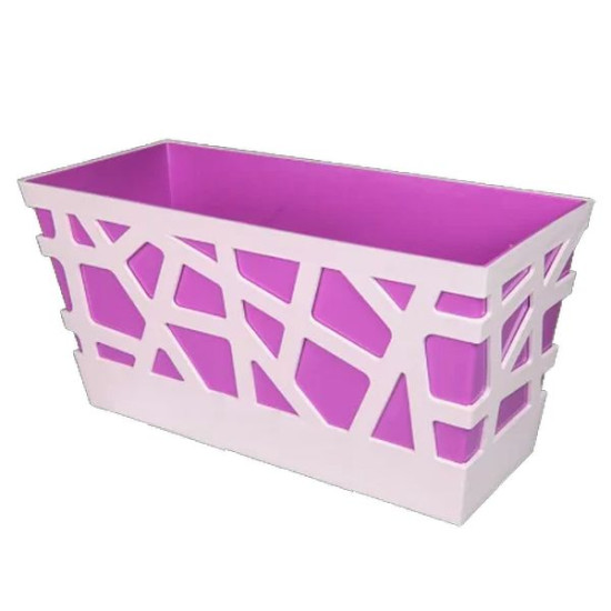 /POT MOSAIC rectangle 40X17X20 CM pourpre de Pot et Deco - poterie céramique de qualité dans Pots en plastique
