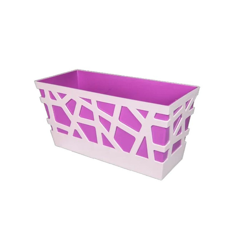 /POT MOSAIC rectangle 40X17X20 CM pourpre de Pot et Deco - poterie céramique de qualité dans Pots en plastique