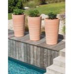 Pot cuvier haut 5185cm terre rosee Goicoechea, pays basque de Goicoechea - POTIER CERAMISTE dans Pots en terre cuite