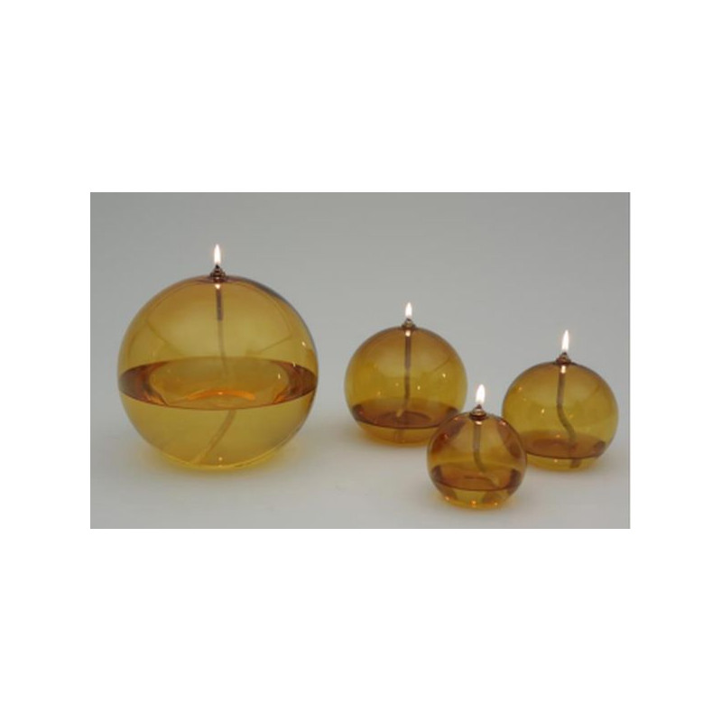 Lampe huile boule jaune xl de Bazardeluxe dans Eclairages - Luminaires - Lampes