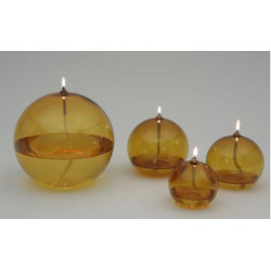 Lampe huile boule jaune m de Bazardeluxe dans Eclairages - Luminaires - Lampes