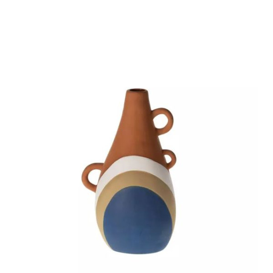 Vase if terracota/bleu 13.2x15.5xh26.5 de Athezza dans Vase