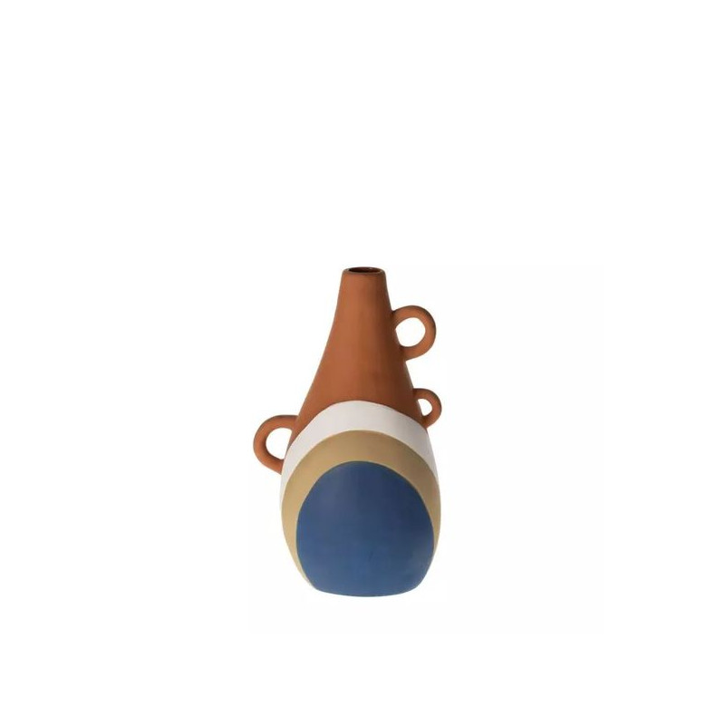 Vase if terracota/bleu 13.2x15.5xh26.5 de Athezza dans Vase