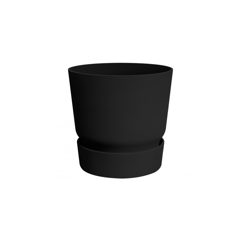 Greenville Rond 40Cm Living Noir -Elho de Elho - Pot en plastique de qualité dans Cache-pot et pot déco