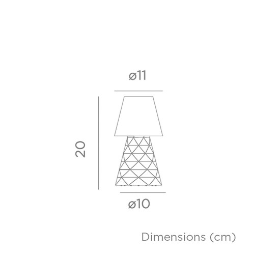 Lampe à batterie lola 20 de Newgarden, éclairage solaire et à batterie dans Eclairage extérieur