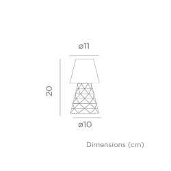 Lampe à batterie lola 20 de Newgarden, éclairage solaire et à batterie dans Eclairage extérieur