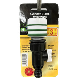 Raccord Rapide Ultra Avec Vanne de Rain Irrigation - arrosage goutte à goutte dans Raccord d'arrosage