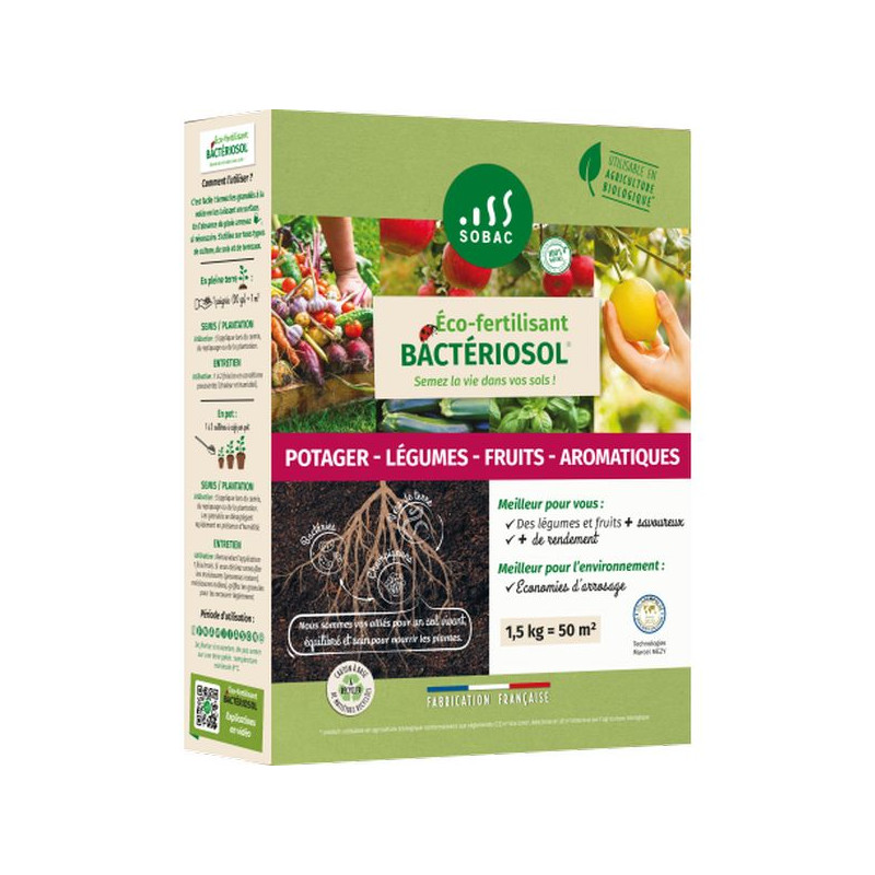 /Engrais Bactériosol Potager - 1,5 Kg de SOBAC - Bacteriosol - engrais bio dans Produits désactivés