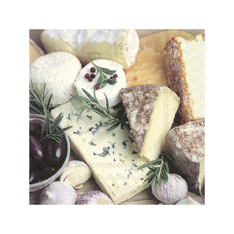 Serviette cocktail cheese selection de Home and table dans Serviette en papier