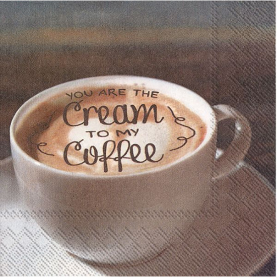 Serviette cocktail you are the cream de Home and table dans Serviette en papier