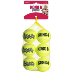 Kong squeakair balls 6-pack m - 6.4x6.4x6.4cm de Jouet KONG pour chien dans Jouets pour chiens