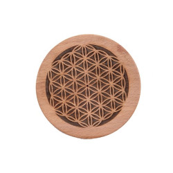 Support Encens Bois Fleur De Vie Galeo de Galeo- Parfums-Savons-aromathérapie dans Encens et accessoires