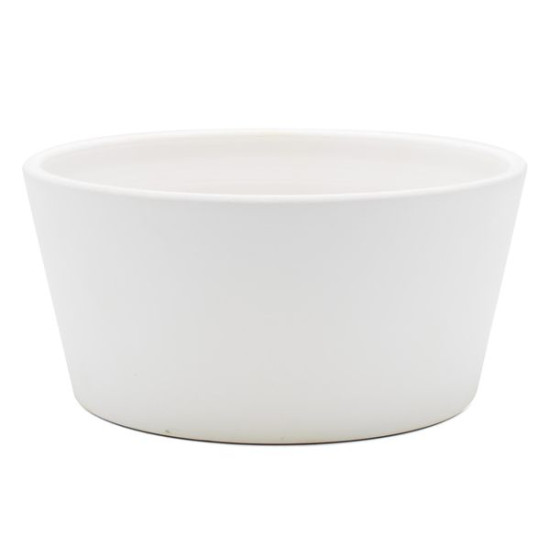 Coupe dana d20 h10cm ceramique mat blanc de Pot et Deco - poterie céramique de qualité dans Cache-pot et pot déco