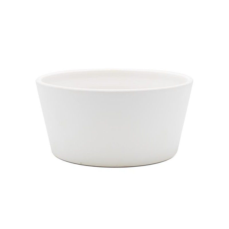 Coupe dana d20 h10cm ceramique mat blanc de Pot et Deco - poterie céramique de qualité dans Cache-pot et pot déco