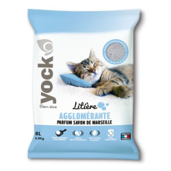 Litière bentonite savon marseille 6.8 kg de Croquettes YOCK pas cher dans Litiere pour chats