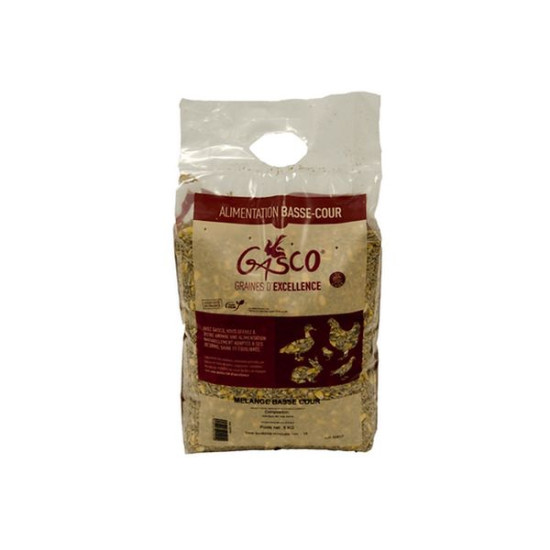 Melange Basse Cour 5 Kg Gasco de Gasco dans Alimentation des poules et animaux de basse cour