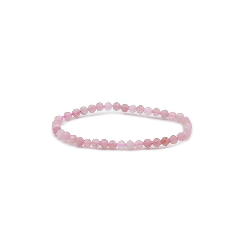 Bracelet facetté 04mm quartz rose a de Camille ambiance nature dans 💎 Bijoux et accessoires ésotériques