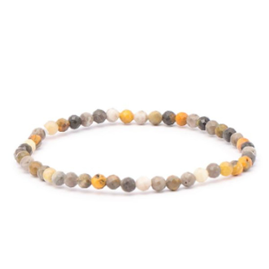 Bracelet facetté 04mm jaspe bumblebee a+ de Camille ambiance nature dans 💎 Bijoux et accessoires ésotériques