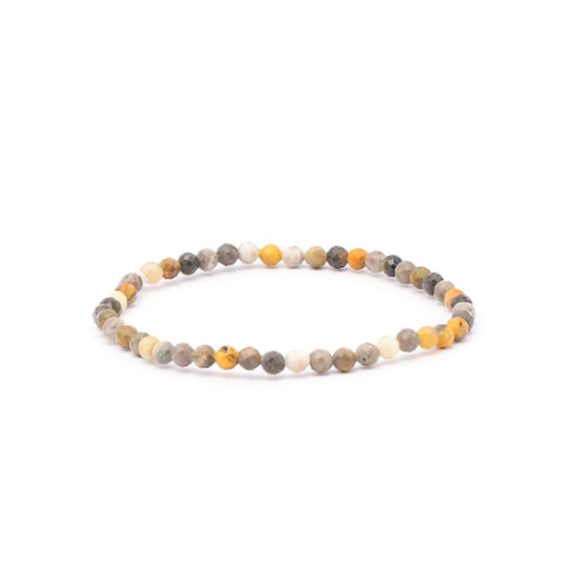 Bracelet facetté 04mm jaspe bumblebee a+ de Camille ambiance nature dans 💎 Bijoux et accessoires ésotériques