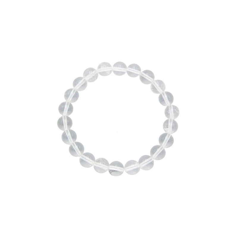 /Bracelet boule 08mm cristal de roche a de Camille ambiance nature dans 💎 Bijoux et accessoires ésotériques