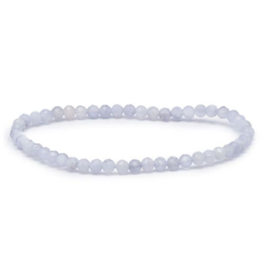 Bracelet facetté 03mm calcedoine bleue a de Camille ambiance nature dans 💎 Bijoux et accessoires ésotériques