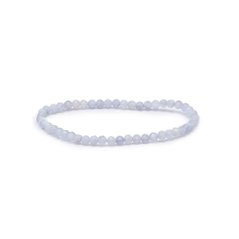 Bracelet facetté 03mm calcedoine bleue a de Camille ambiance nature dans 💎 Bijoux et accessoires ésotériques