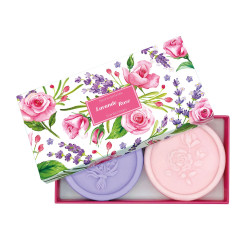 Coffret savon 2x100g lavande & rose de Savons 🧼et huiles essentielles Esprit de Provence 🫏 dans Savon noir, Savon de Marseill...