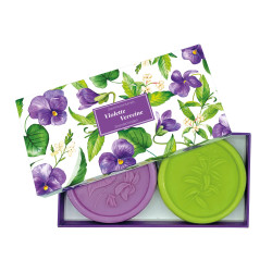 Coffret savon 2x100g violette & verveine de Savons 🧼et huiles essentielles Esprit de Provence 🫏 dans Savon noir, Savon de Mar...