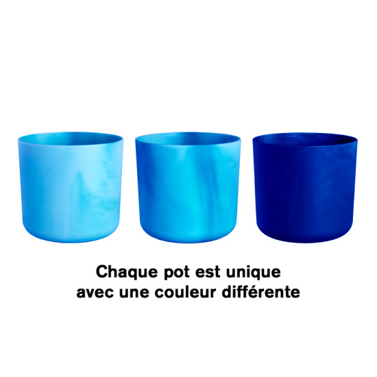 Pot The Ocean Rond 14Cm Bleu -Elho de Elho - Pot en plastique de qualité dans Pots en plastique