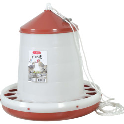 Mangeoire silo 8kg terra pour poules/volailles de Zolux - Produit pour animaux dans Mangeoires pour poules