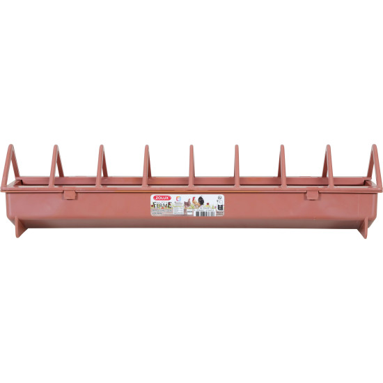 Mangeoire 50cm terra pour poules et volailles de Zolux - Produit pour animaux dans Mangeoires pour poules