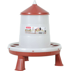 Mangeoire silo pied 2kg terra pour poules de Zolux - Produit pour animaux dans Mangeoires pour poules