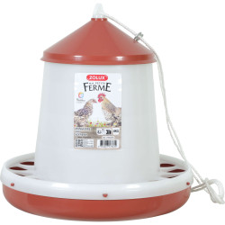 Mangeoire silo 4kg terra pour poules et volaille de Zolux - Produit pour animaux dans Mangeoires pour poules